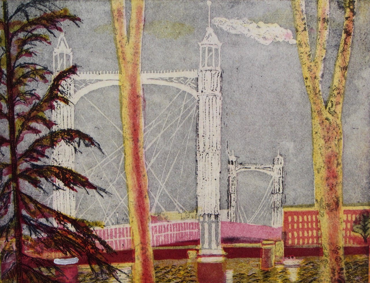 Albert Bridge from Battersea Park London