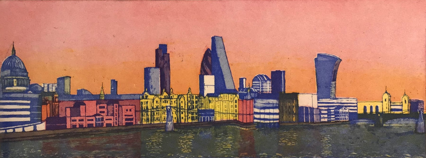 North side of the river Thames with St Paul’s Cathedral