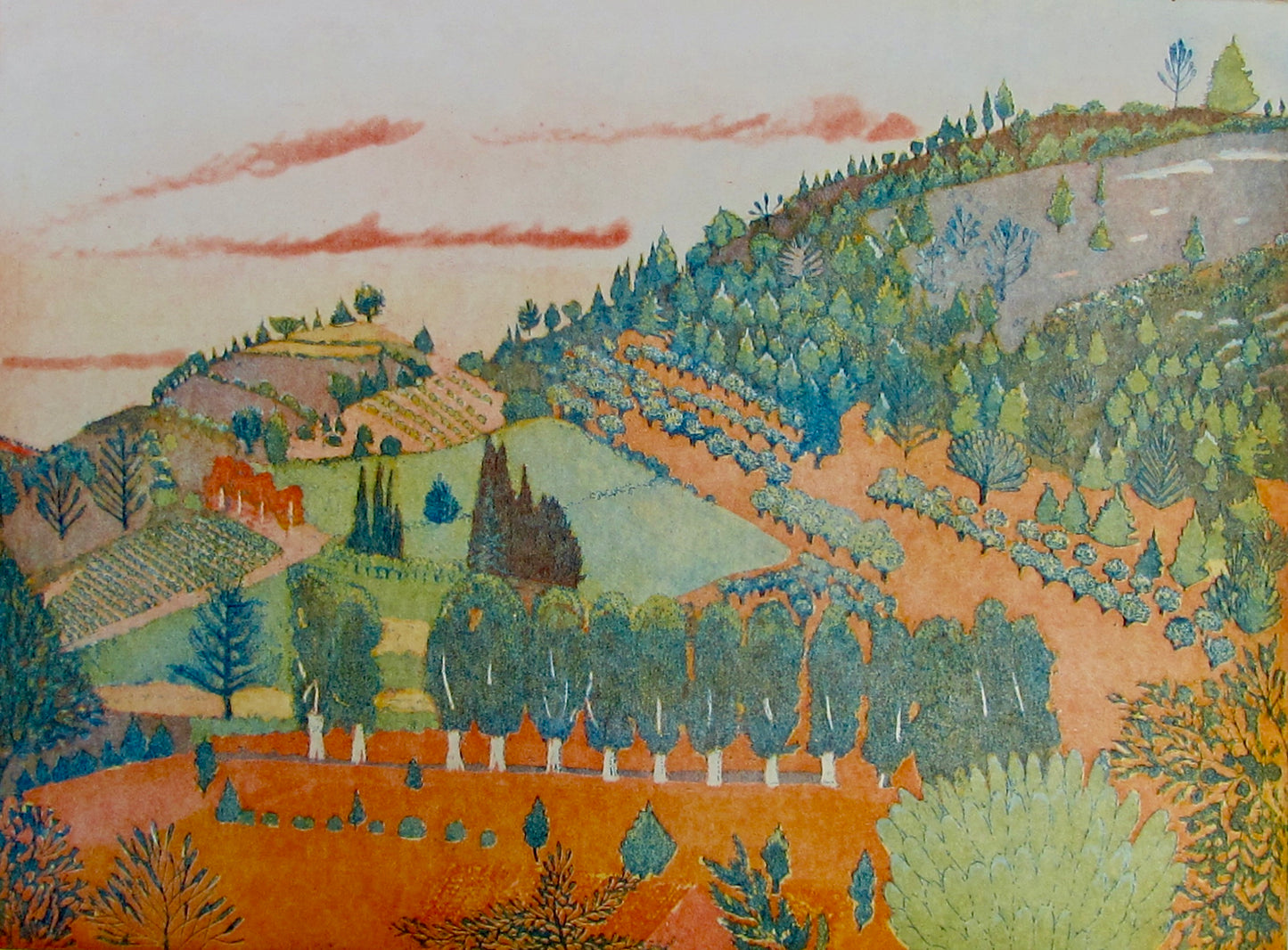 print of Lagrasse France